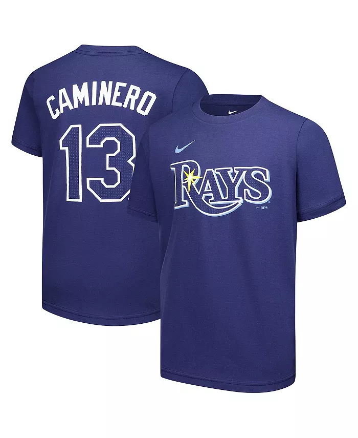 

Футболка Tampa Bay Rays с именем и номером Caminero для подростков, цвет Navy Nike