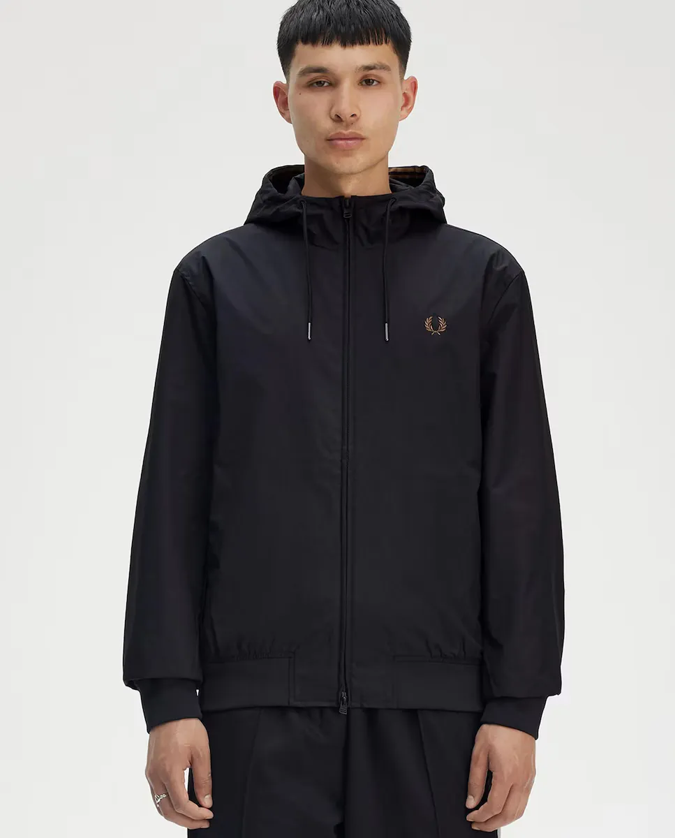 

Мужская спортивная куртка с капюшоном Fred Perry, чёрный