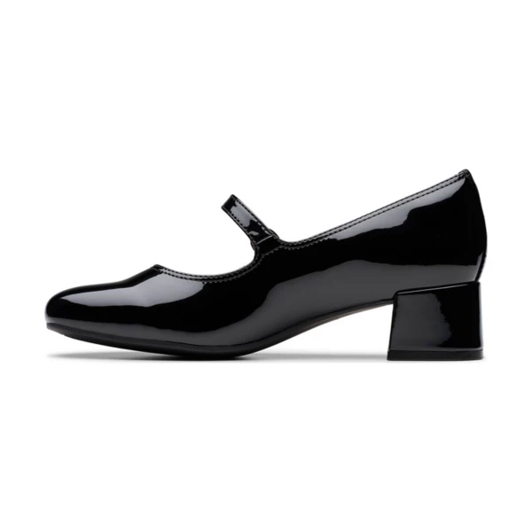 Женские туфли Iridessa Rae на блочном каблуке Clarks, черный — фото 3