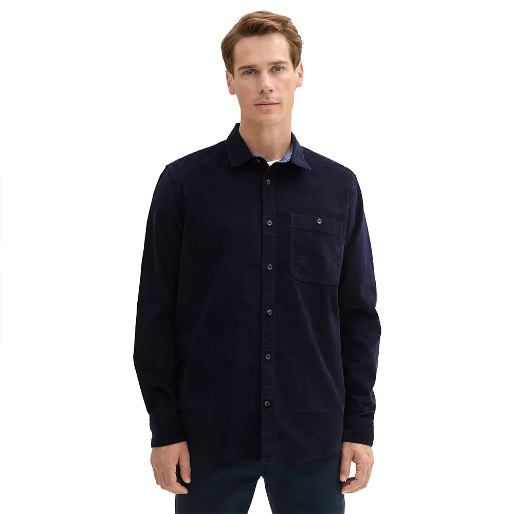 

Рубашка Tom Tailor Stretch Corduroy, синий