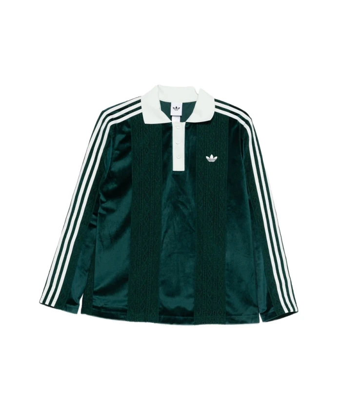 

Поло с тремя полосами Adidas, зеленый