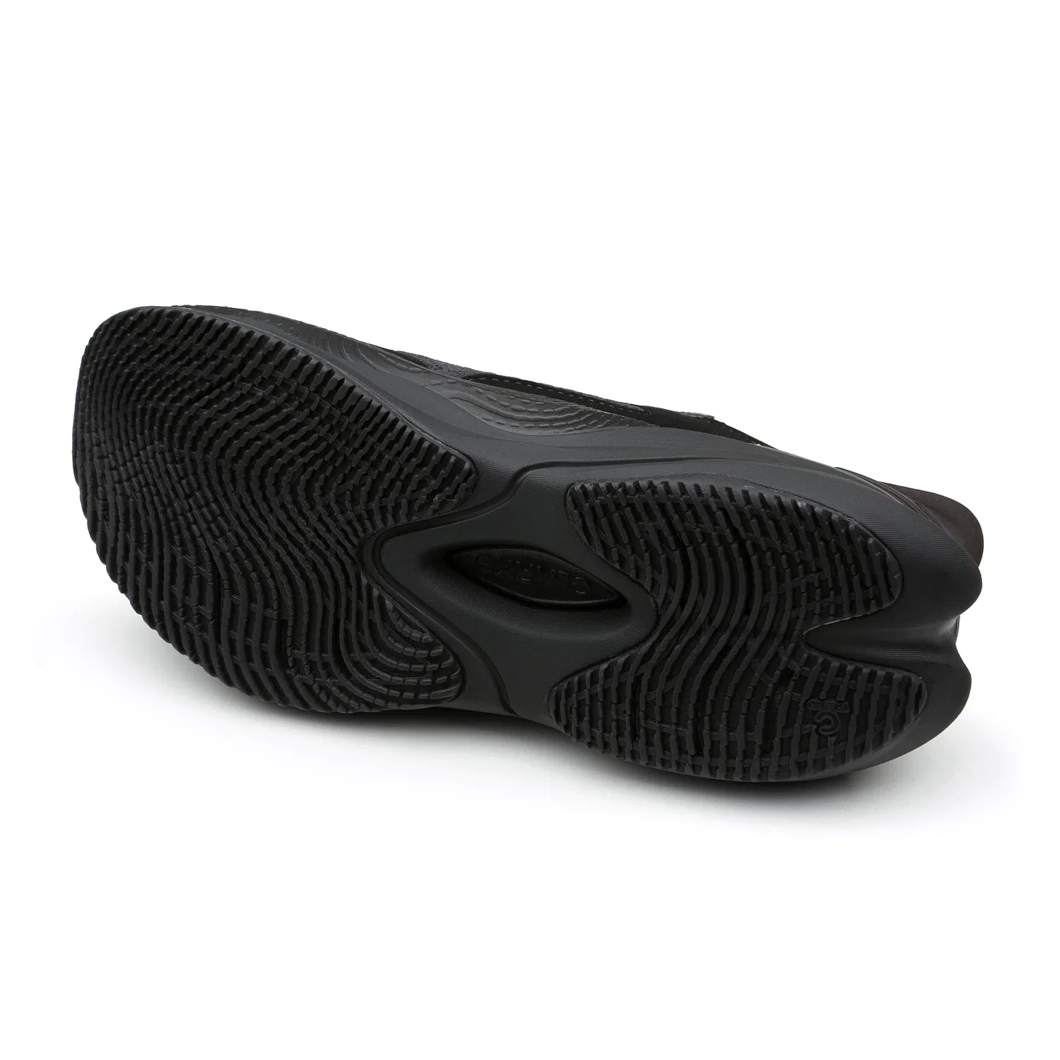 Мужские чёрные лёгкие вязаные кроссовки от Clarks — фото 4