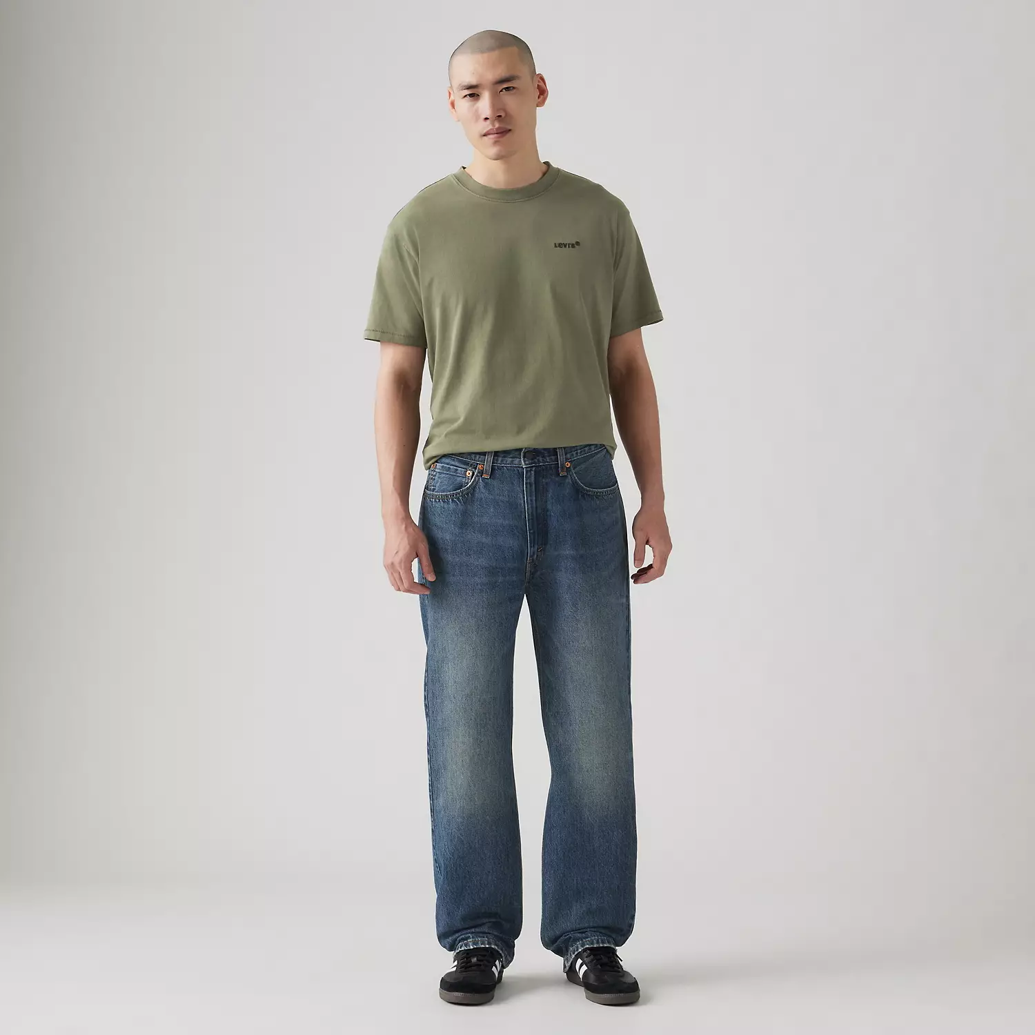 Мужские джинсы Levi's 565 Loose Straight, глубокий синий — фото 3