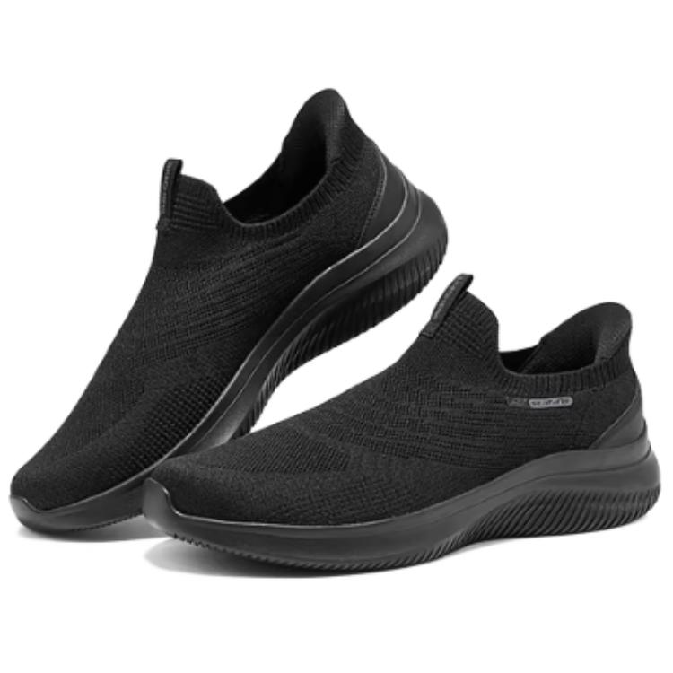 Skechers Мужские спортивные дышащие поддерживающие кроссовки для ходьбы с амортизацией Rebound Men's Black — фото 2
