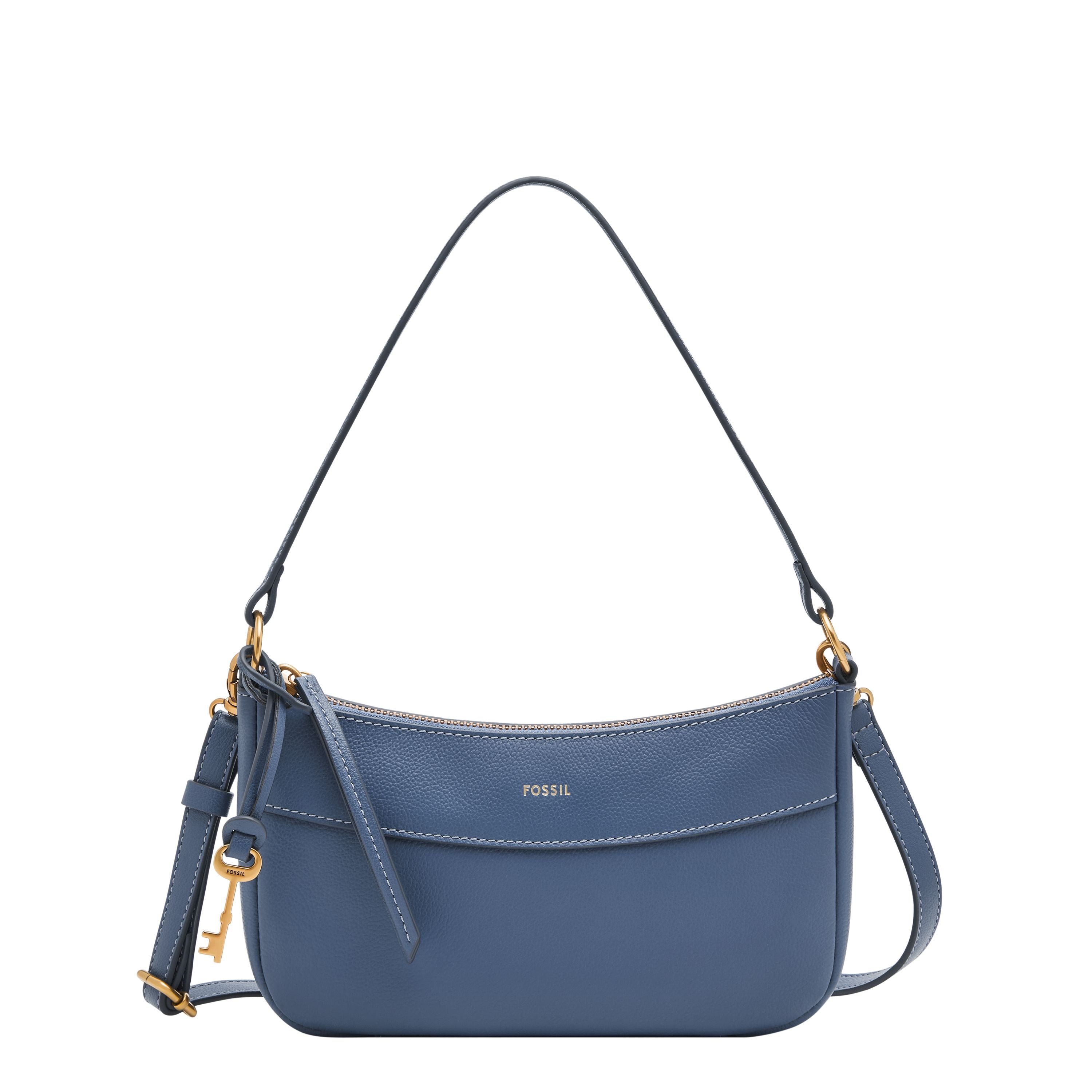

Женская сумка через плечо Fossil Skylar Leather Small, синий