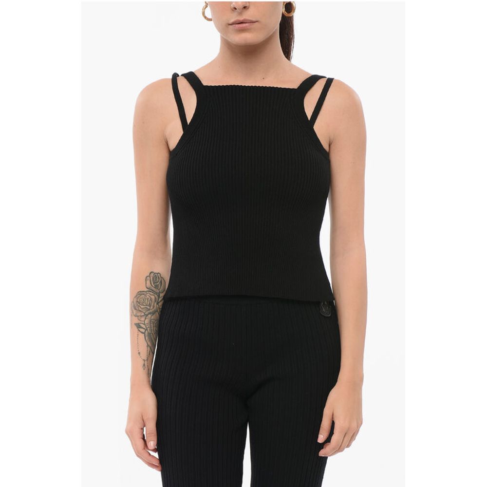 

Трикотажный многослойный топ EMPORIO Armani, Black