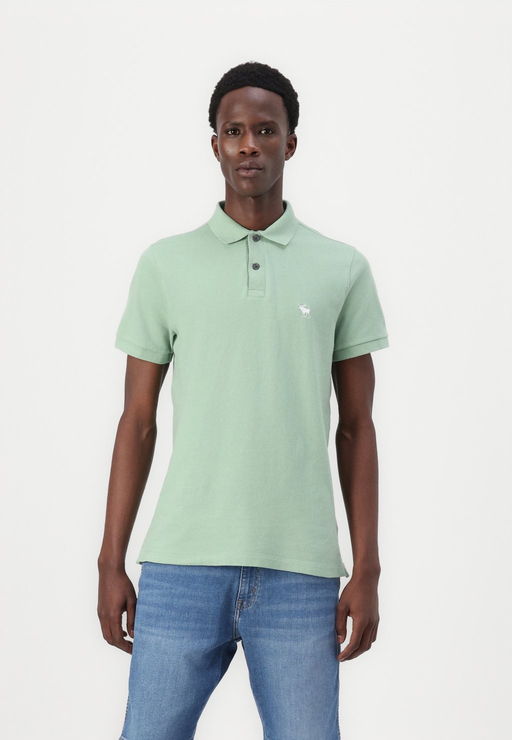 

Поло TEXTURED ICON Abercrombie & Fitch, зеленый