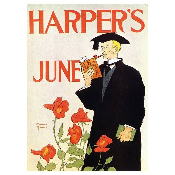 

Картина на холсте LegendArte Harper's June 1895, многоцветный