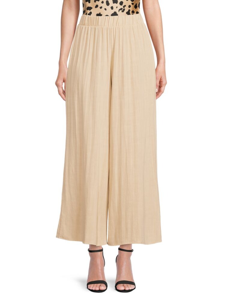 

Широкие брюки из льняной смеси Renee C., цвет Linen