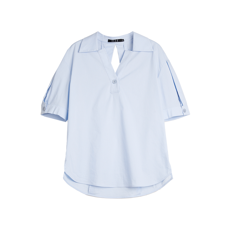 

ELLE Рубашка Women's Blue Lapel Thin Others