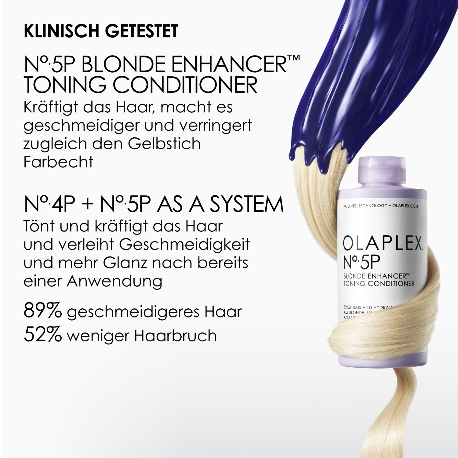 Шампунь bond maintenance no.4p blonde enhancer toning shampoo Olaplex, объем 250 мл — фото 4