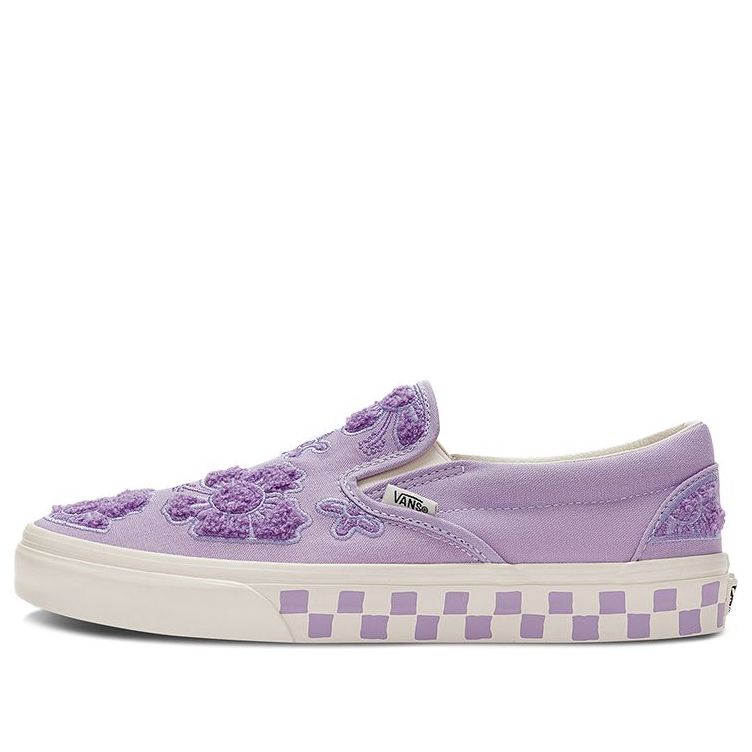 

Кеды Vans Emma Mulholland on Holiday x Classic Slip-On 'Whimsical Floral Embroidery', фиолетовый