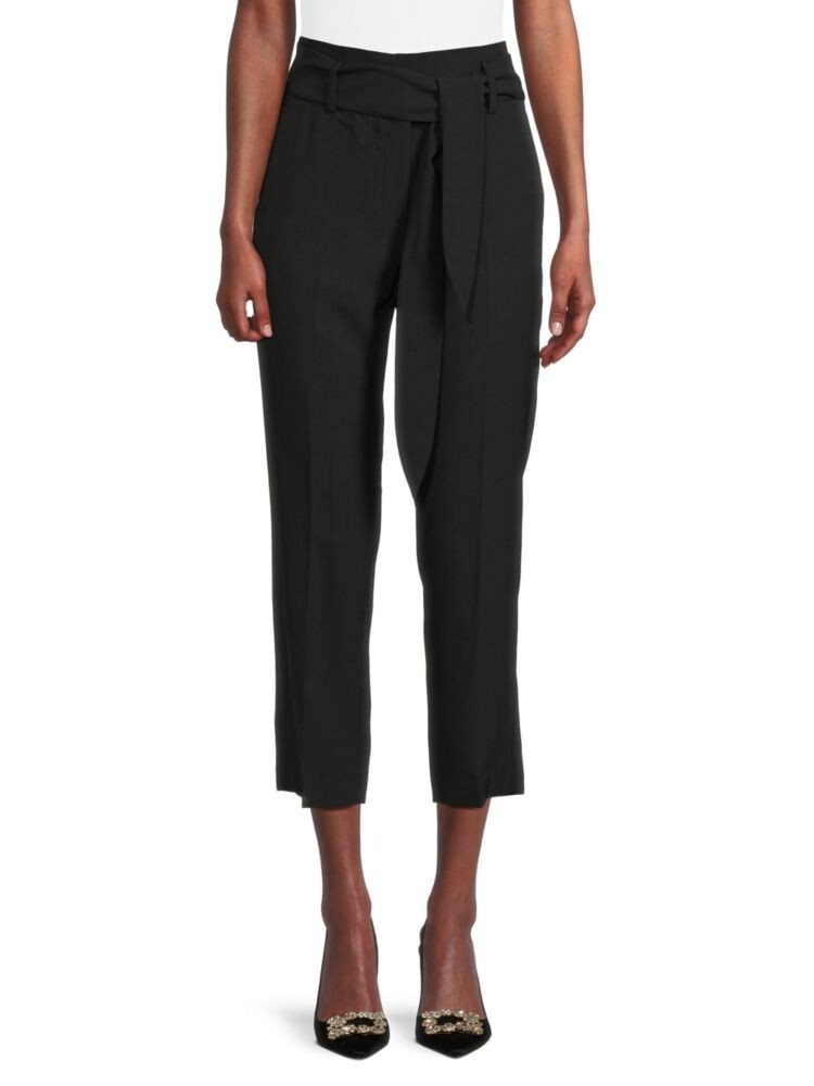 

Однотонные брюки с высокой талией Dkny, черный
