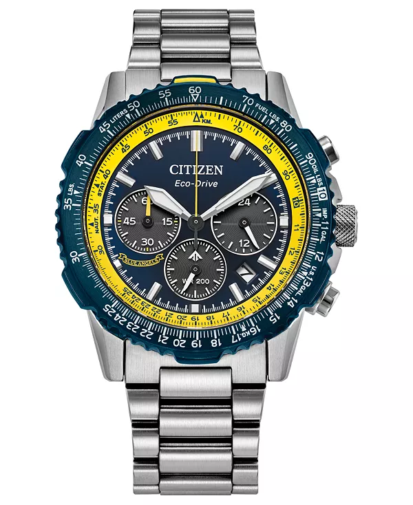 

Мужские часы Promaster Navihawk с хронографом, серебристым браслетом из нержавеющей стали, 40 мм Citizen, silver-tone