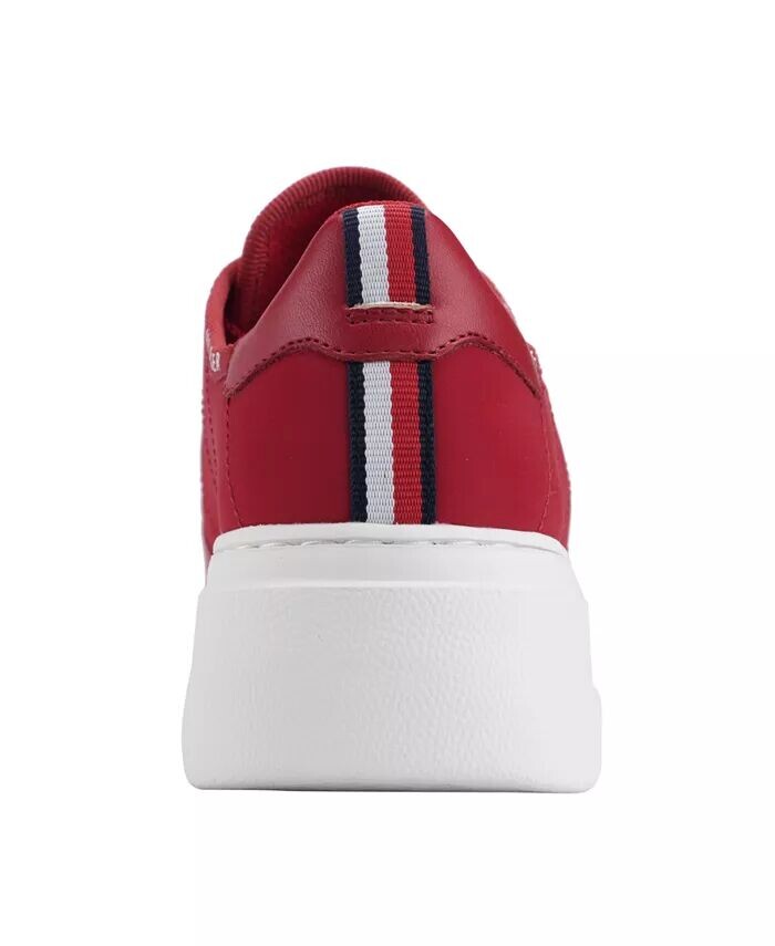Женские легкие кроссовки Grazie на шнуровке Tommy Hilfiger, красный — фото 3
