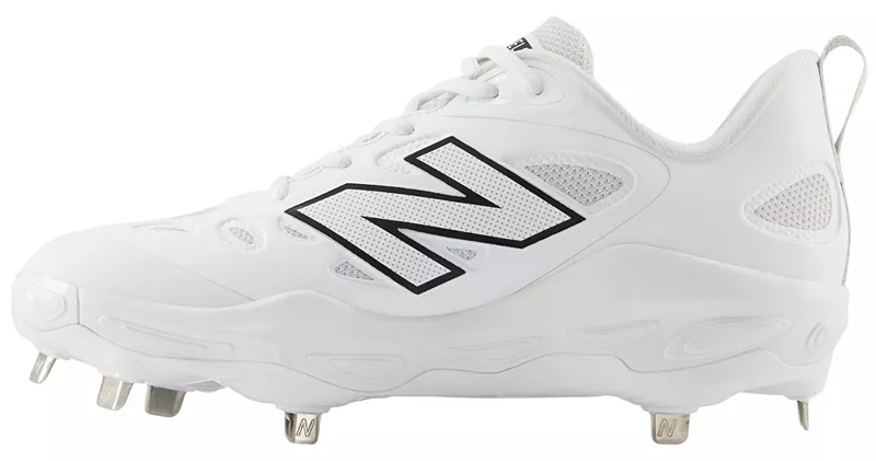 Женские бутсы для софтбола New Balance Fresh Foam X VELO v4 Metal Fastpitch, белый/черный — фото 4