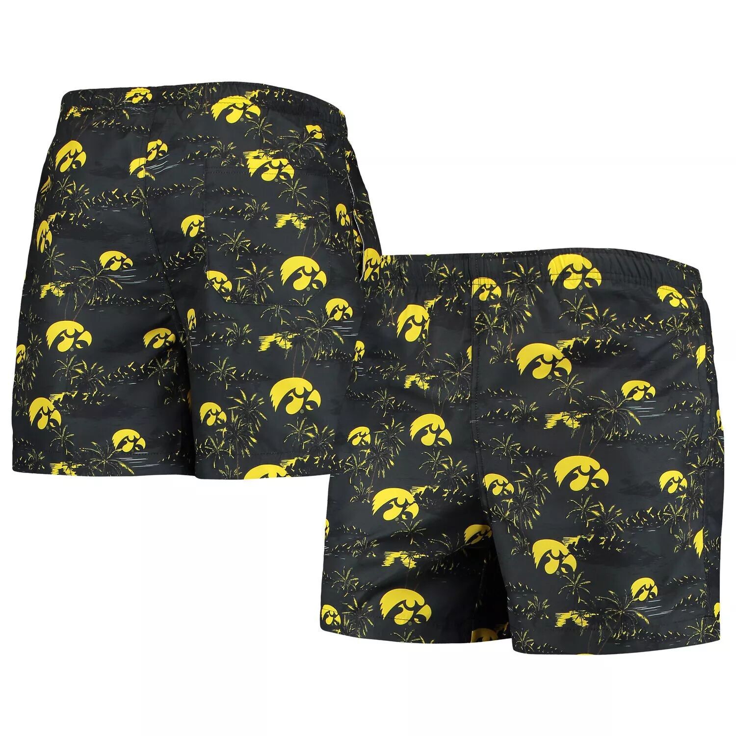 

Мужские плавки FOCO Black Iowa Hawkeyes Island Palm Palm