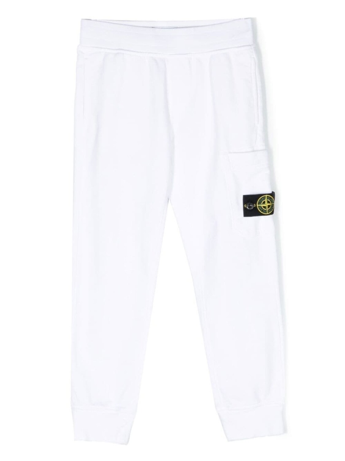 

Stone Island Junior спортивные брюки карго с нашивкой Compass, белый