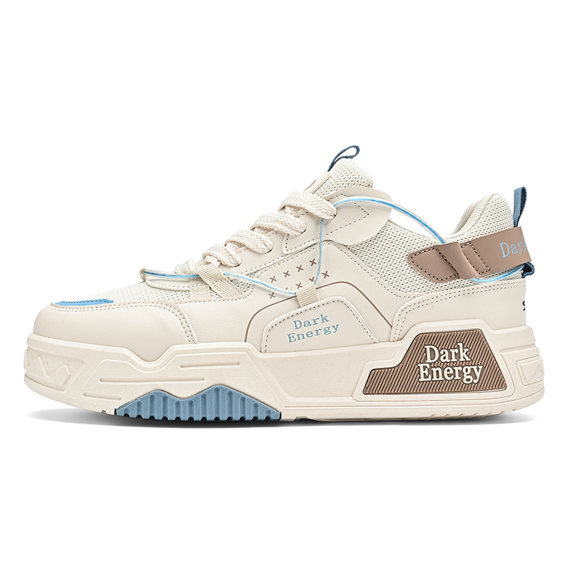 

Легкие износостойкие кроссовки для скейтбординга Coverage для мужчин Colorful Creations, Beige Blue