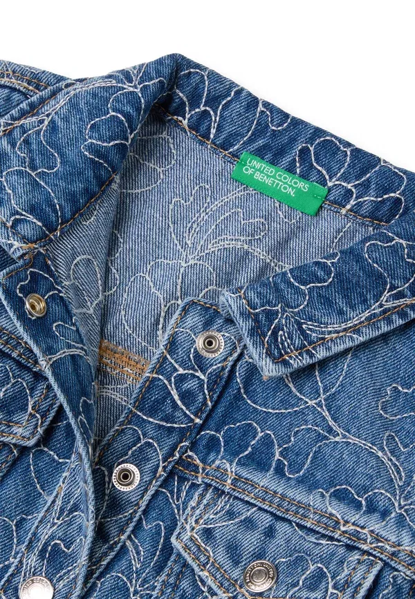 Джинсовая куртка United Colors Of Benetton, синий — фото 3