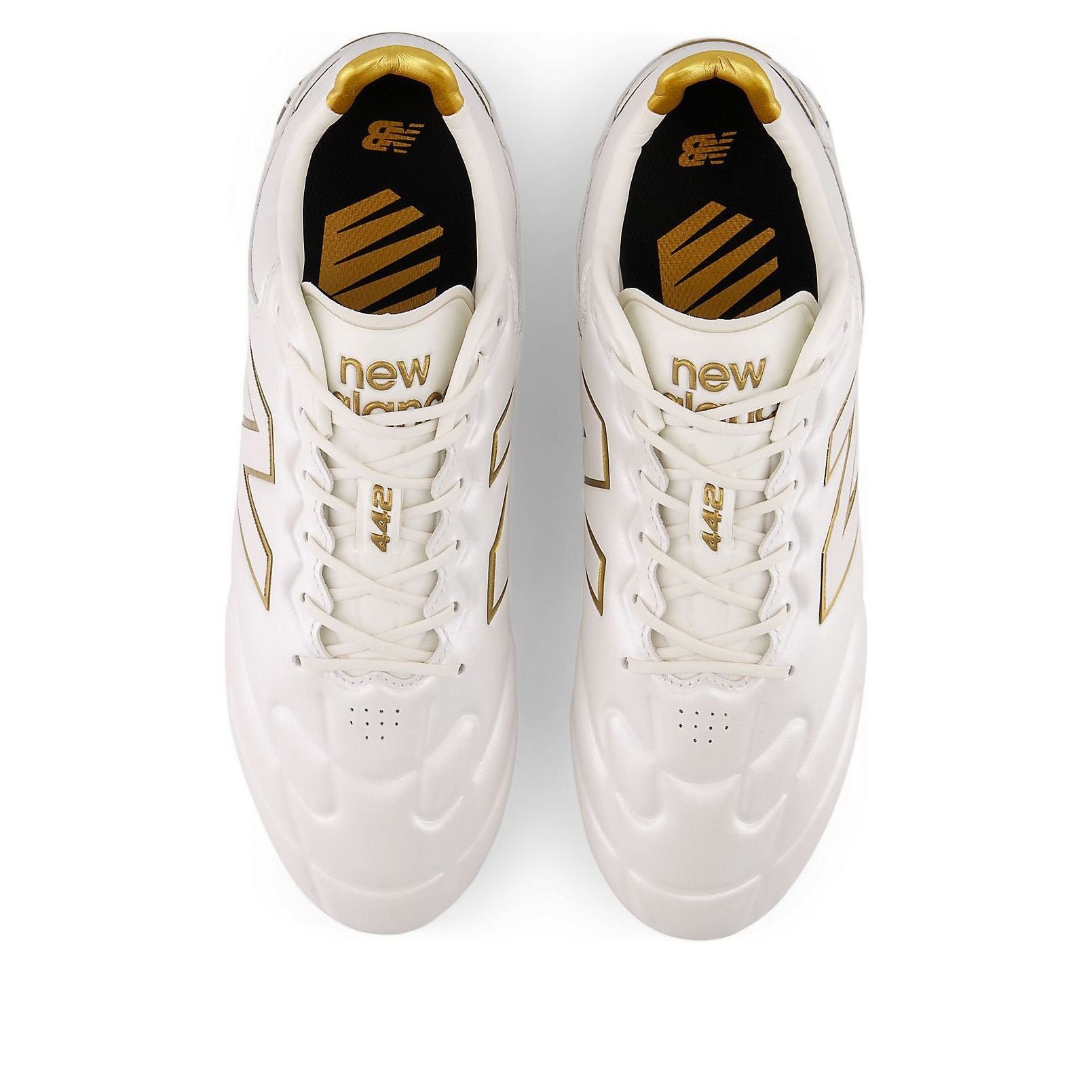 Кроссовки New Balance 442 Elite FG V3 First Edition 'Sea Salt Gold Metallic' — фото 3