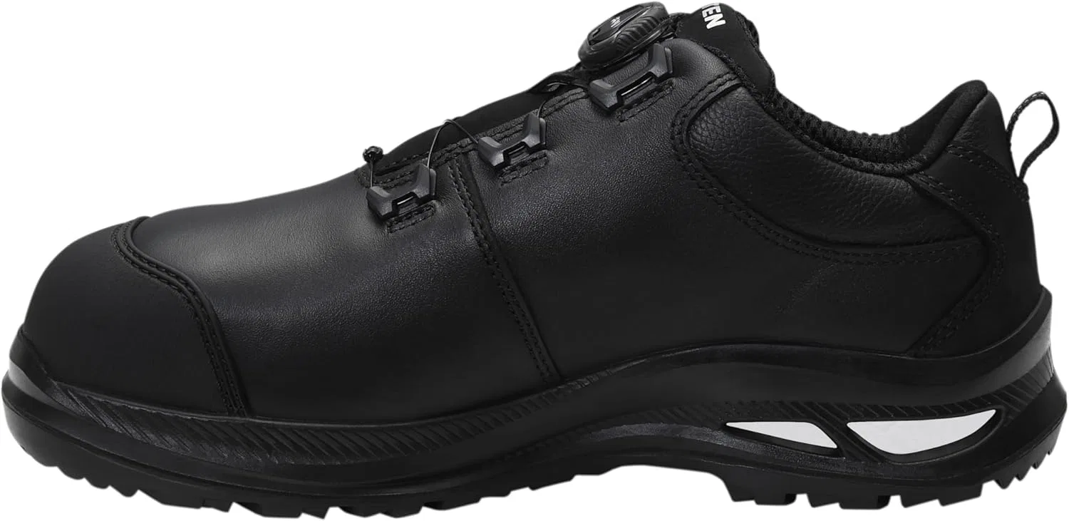 Защитная обувь ELTEN Terence XXG PRO BOA M Black Low ESD S3S HI для мужчин и женщин, кожа, пластиковый носок, легкая, прочная — фото 3