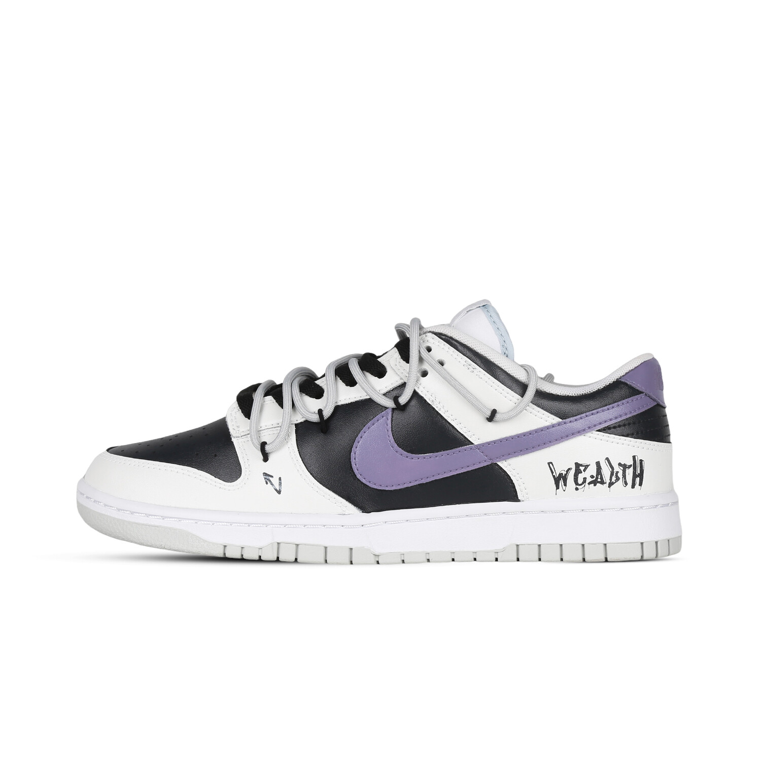 

Кроссовки Nike Dunk Skateboarding Shoes Men Low-top White/purple/black, фиолетовый