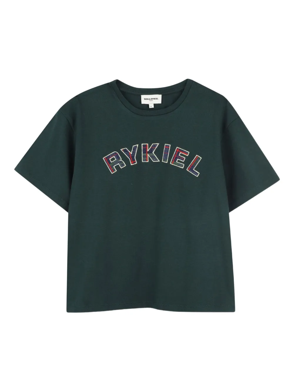 

Футболка с вышитым логотипом SONIA RYKIEL ENFANT, зеленый
