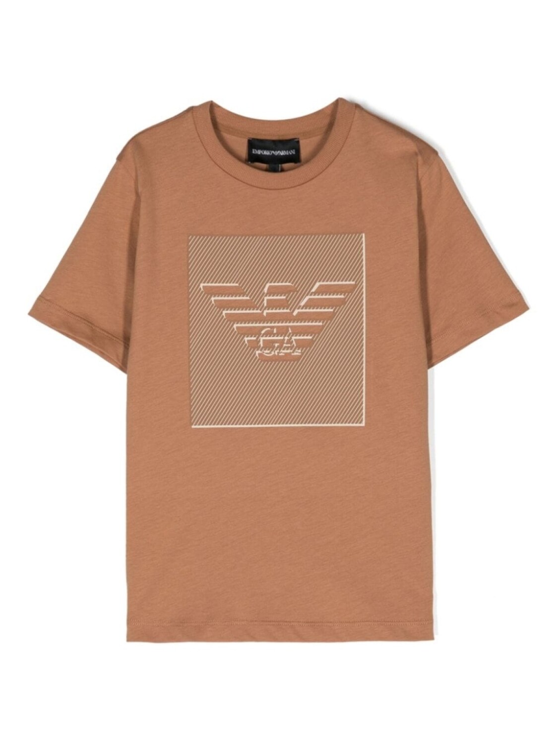 

Emporio Armani футболка с логотипом, коричневый