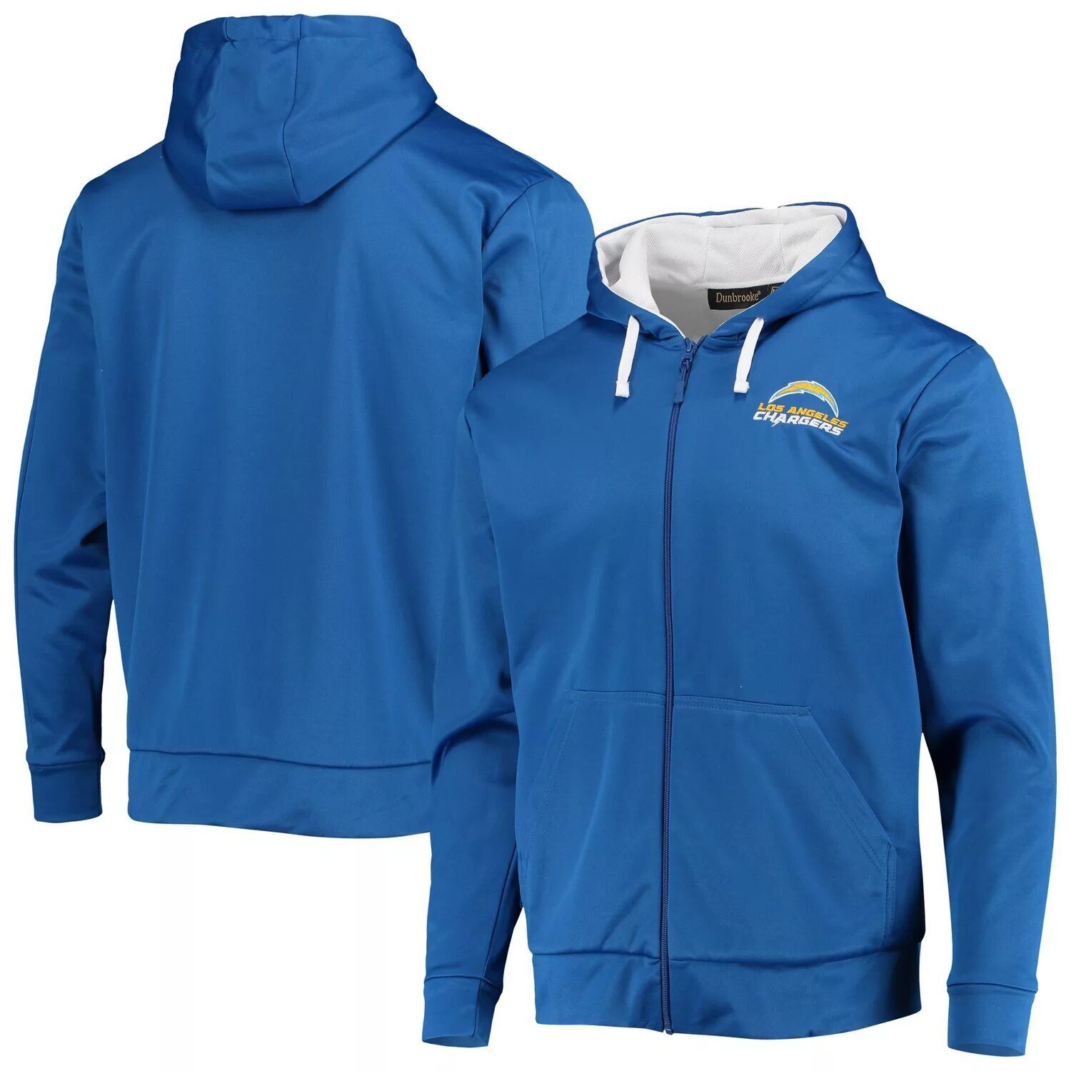 

Мужская толстовка с молнией во всю длину Dunbrooke Powder Blue/White Los Angeles Chargers Apprentice