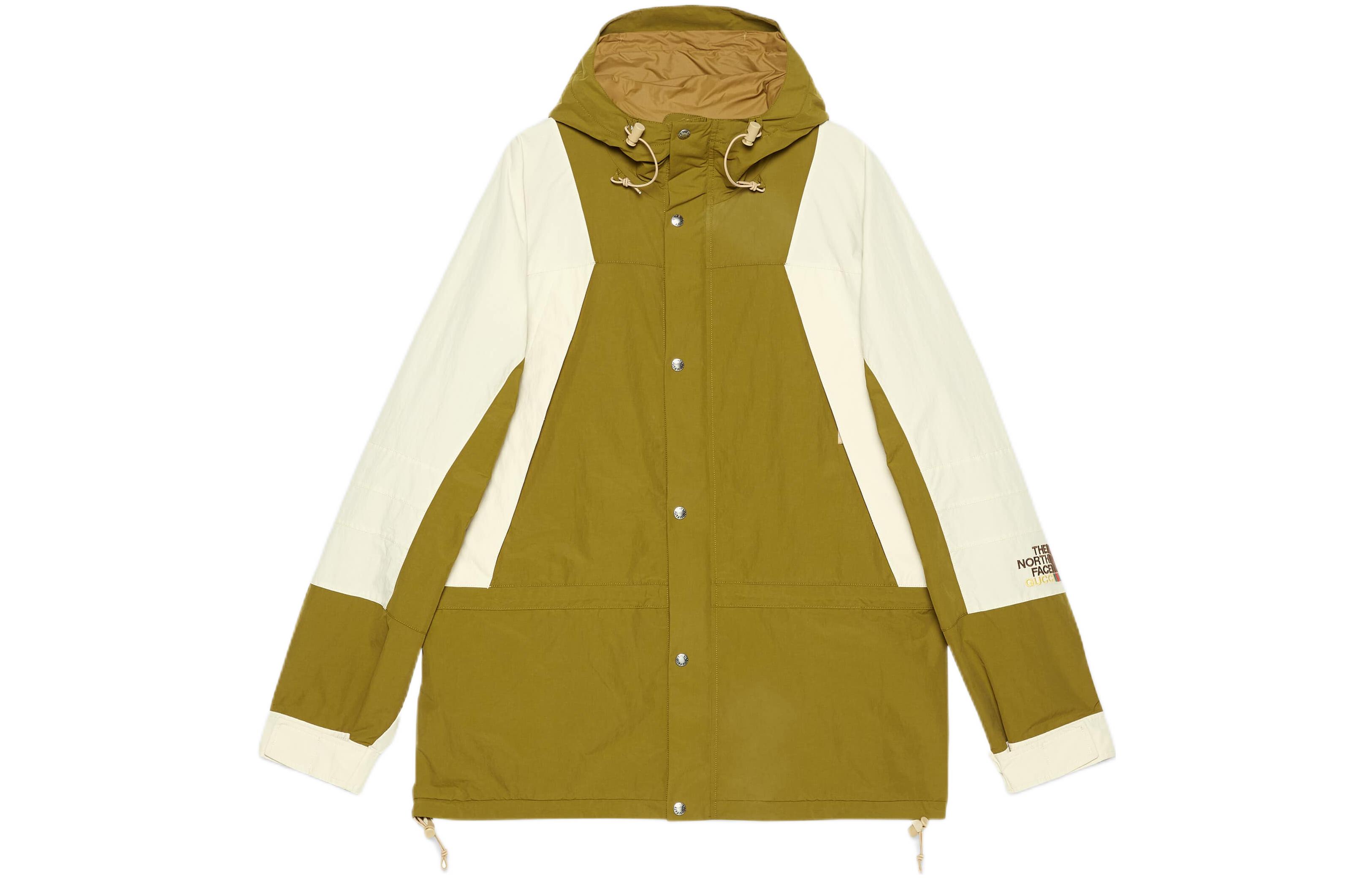 GUCCI Куртка The North Face, Dark Green Beige — фото 3