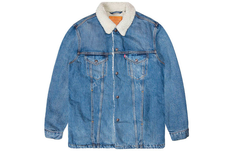 

Флисовая куртка мужская синий Levis