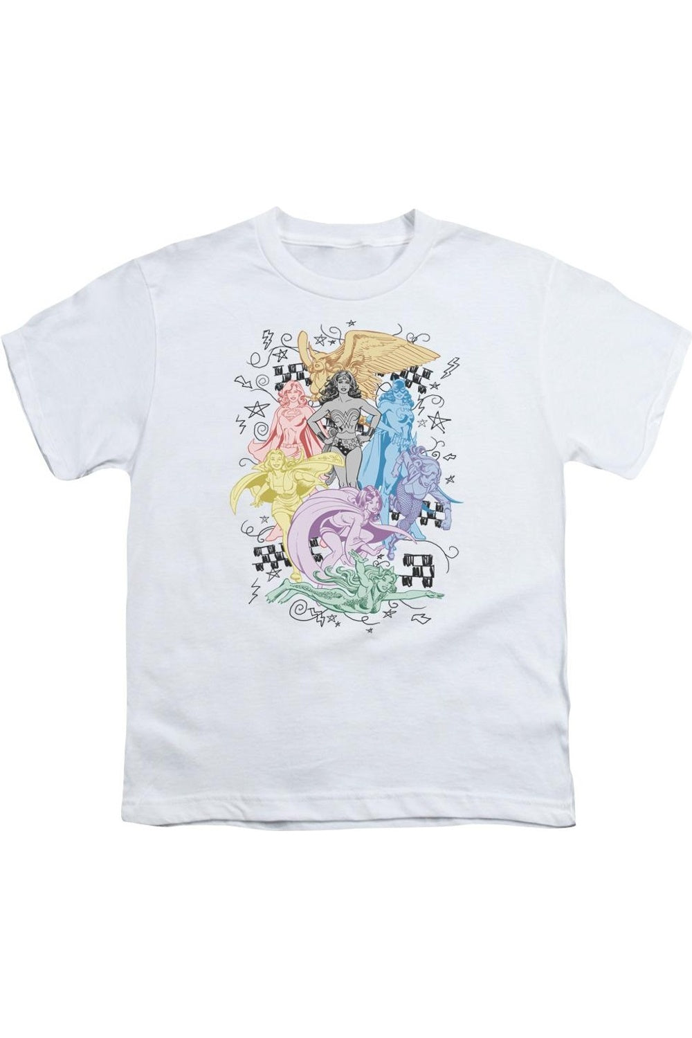 

Футболка DC Comics с короткими рукавами для детей Gildan, белый