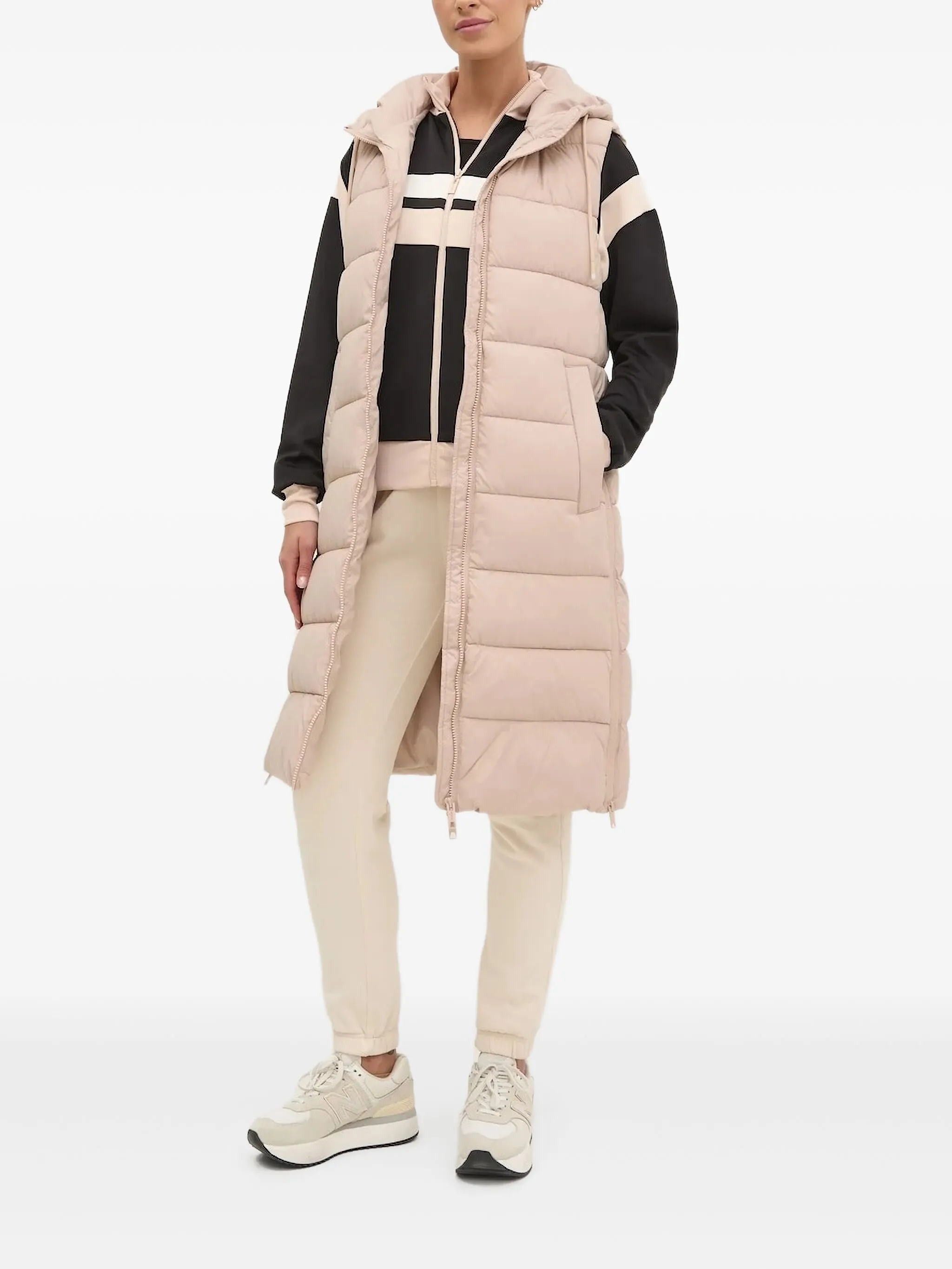 

Пуховик с капюшоном Guess Usa, бежевый