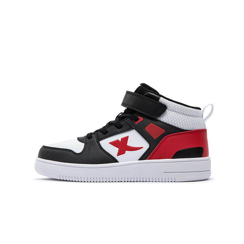 

XTEP Детские кроссовки для скейтбординга с противоскользящим износостойким верхом, белые, красные