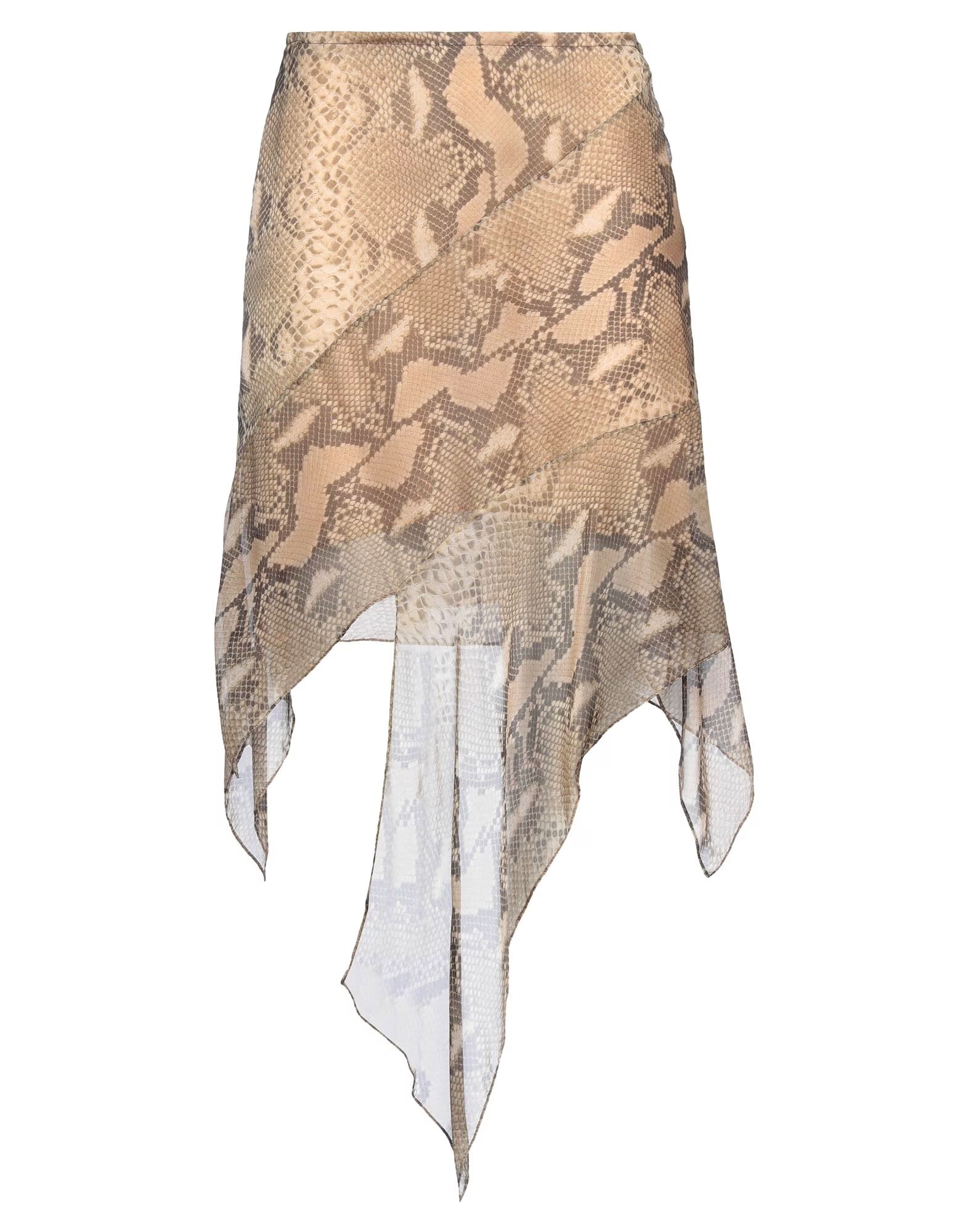 

Юбка миди Stella Mccartney, песочный