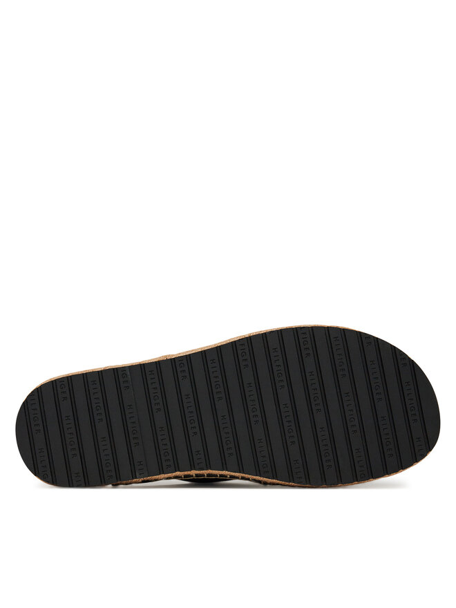 Эспадрильи Flex Jutte Hilfiger Lth Sandal FM0FM05646 Tommy Hilfiger, черный — фото 4