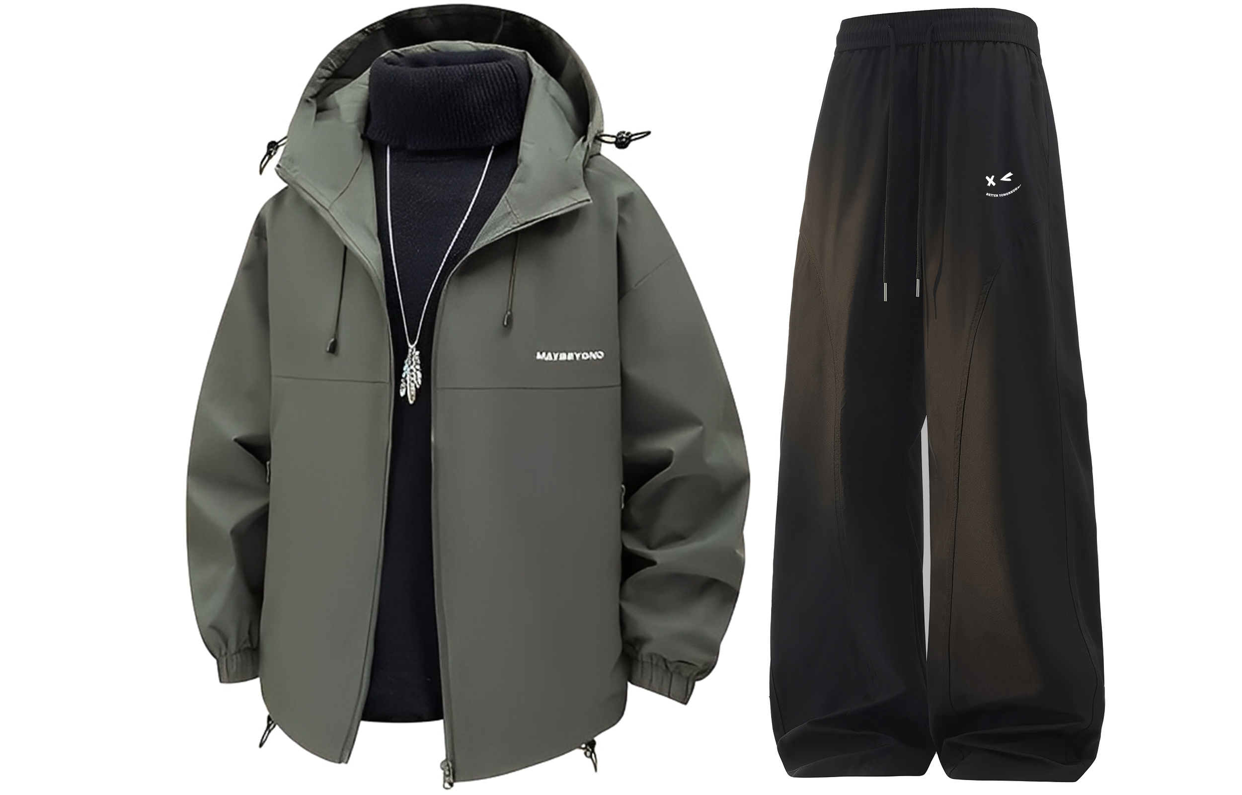 

Ветровка Unisex WARRIOR, army зеленый+черный