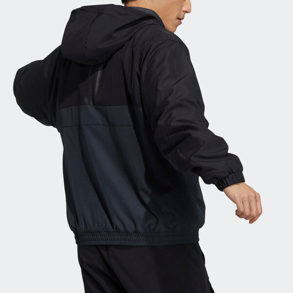 Куртка adidas St Warmblk Jkt Zipper Cardigan Stand Collar hooded track Jacket Black, мультиколор — фото 3