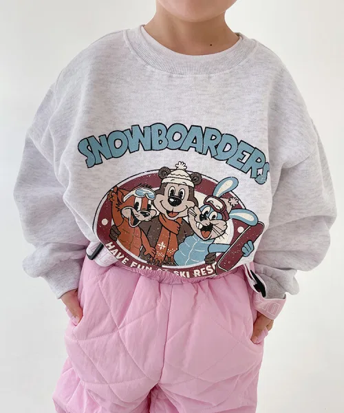 Свитшот детский Animal Friends Man-to-Man BERRYCLOSET оверсайз тёмно-синий — фото 4