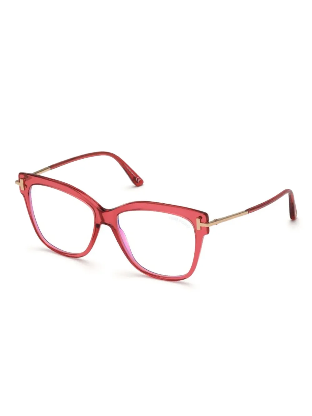 

Очки в квадратной оправе TOM FORD Eyewear, красный