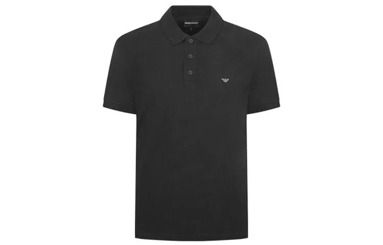 Поло Emporio Armani мужское черное