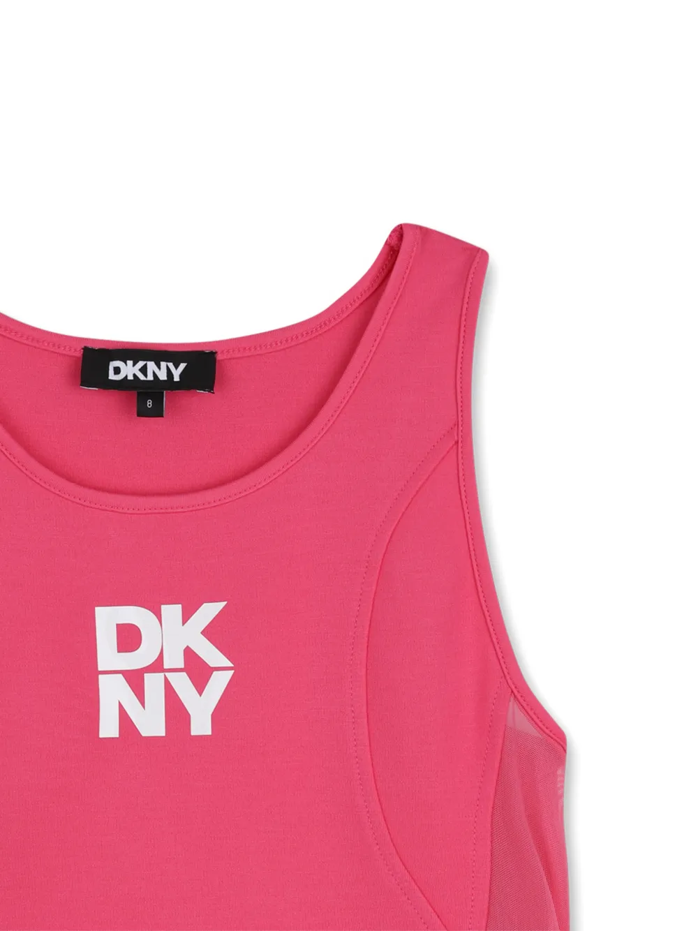 Спортивный топ с логотипом Dkny Kids, розовый — фото 3