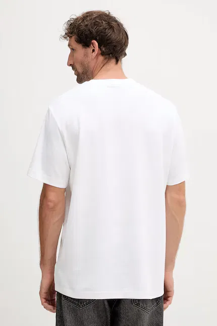 Футболка хлопковая с эластаном Calvin Klein, белый — фото 2