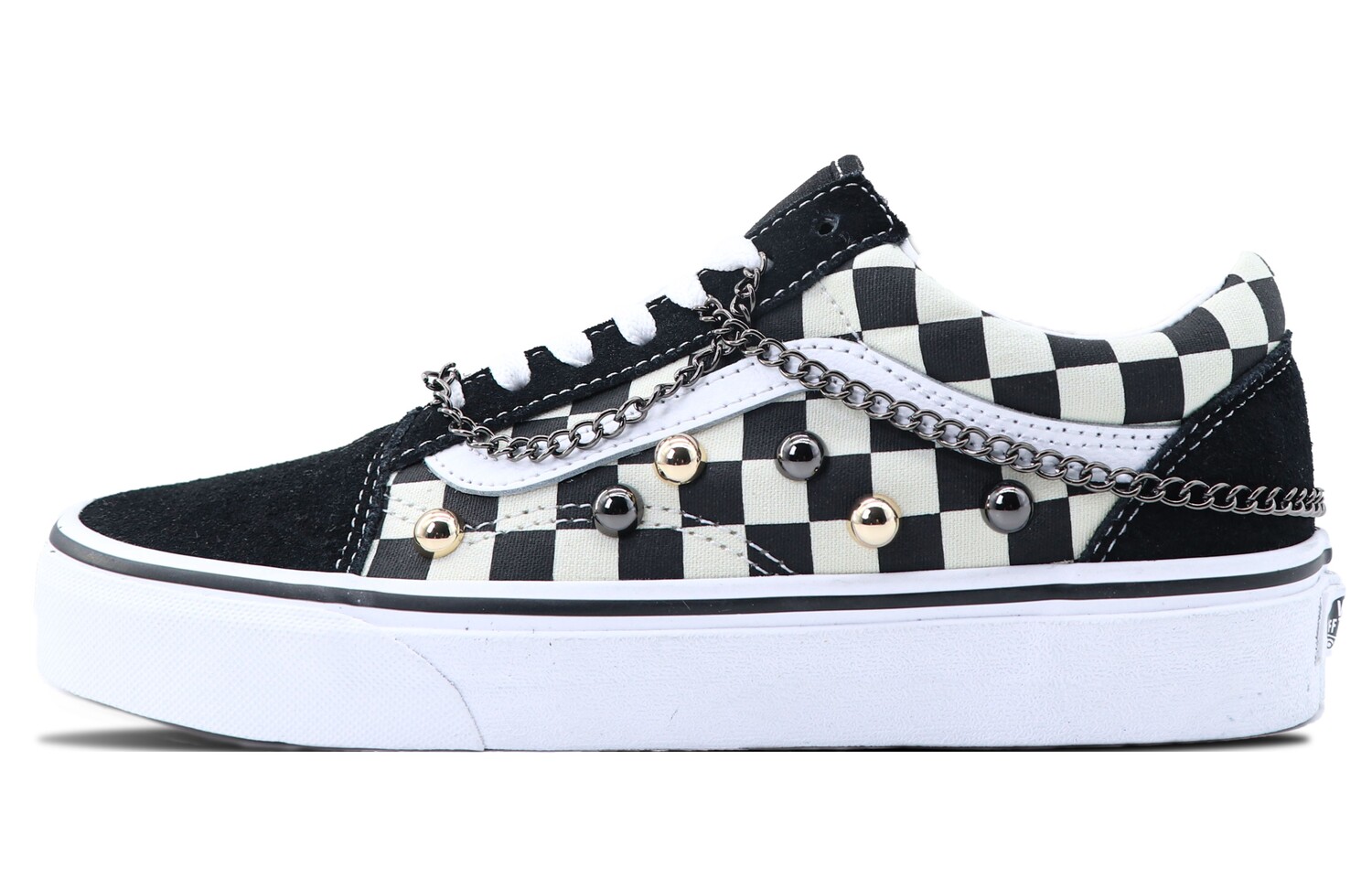 

Кроссовки Vans Old Skool Skateboarding Shoes Unisex Low-top White, черный