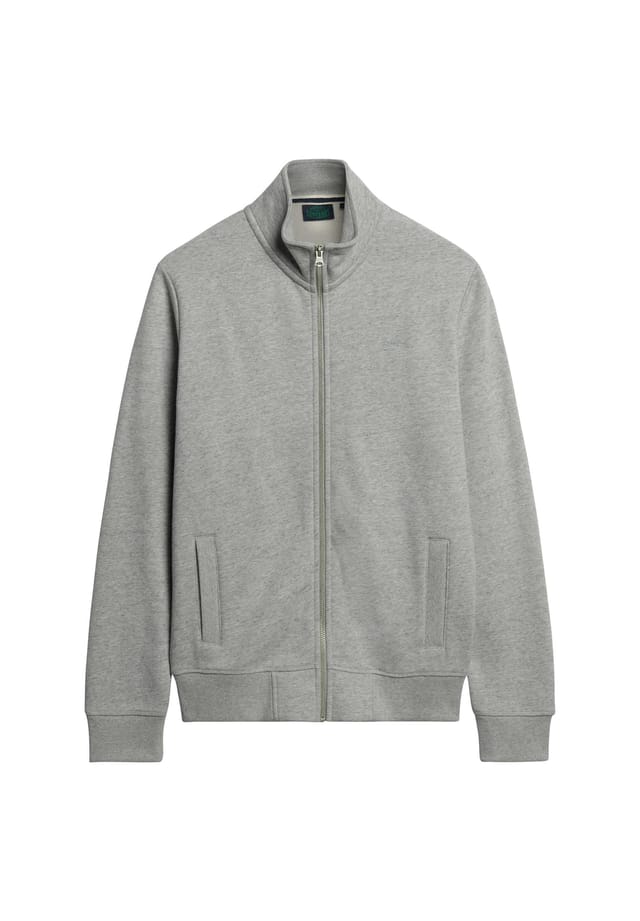 

Толстовка - основной логотип застежка-молния воротник-стойка логотип Superdry., серый