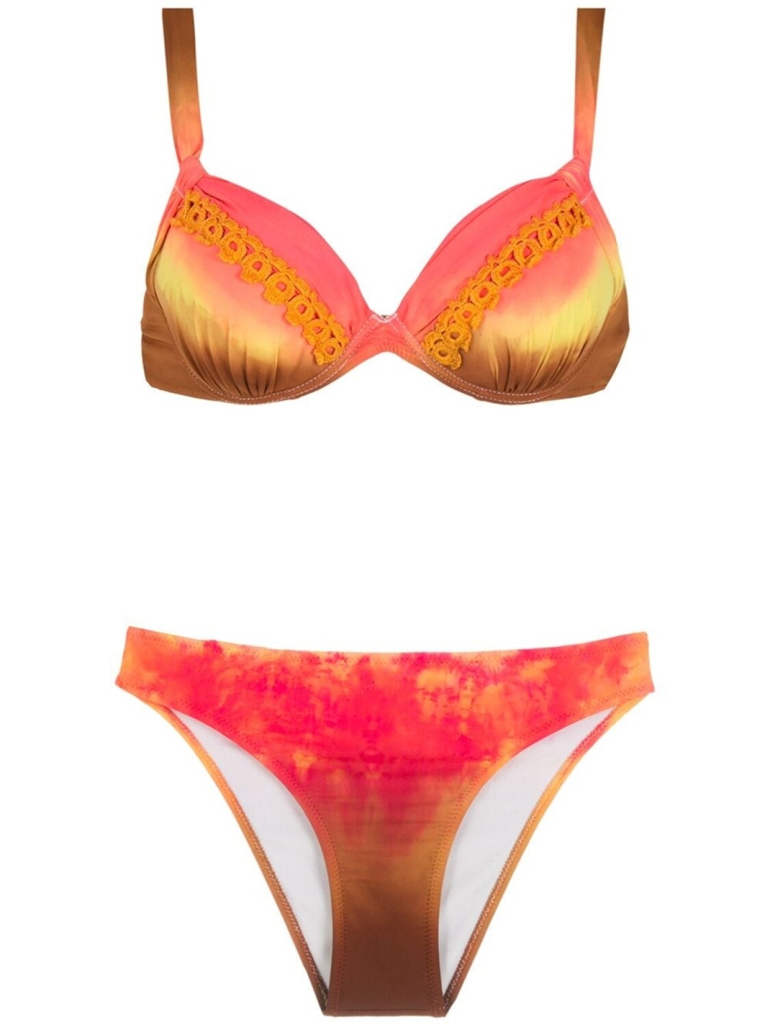 

Бикини Tie Dye с вышивкой Amir Slama, мультиколор