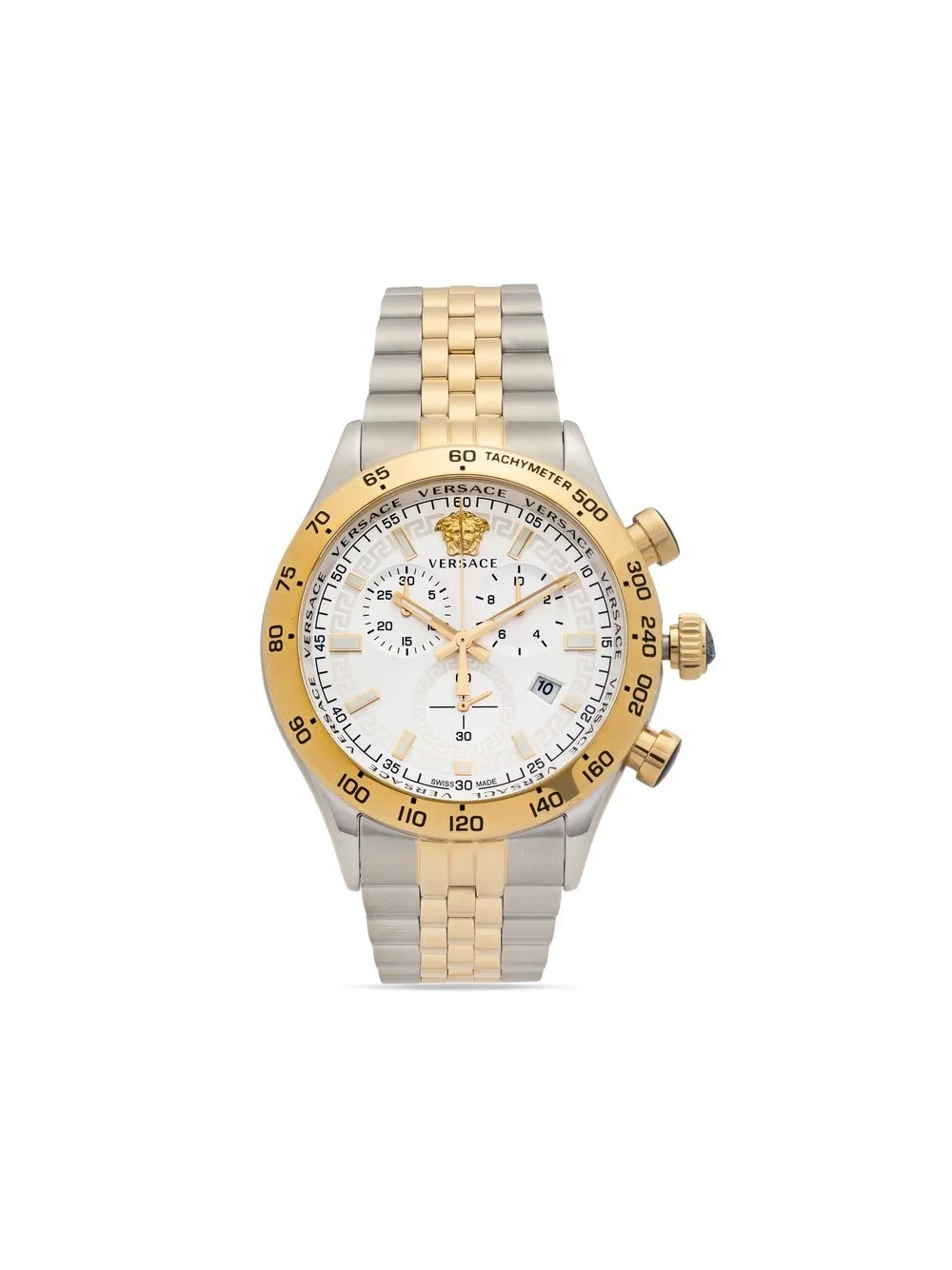 

Наручные часы Hellenyium Chrono 43 мм Versace, серебряный