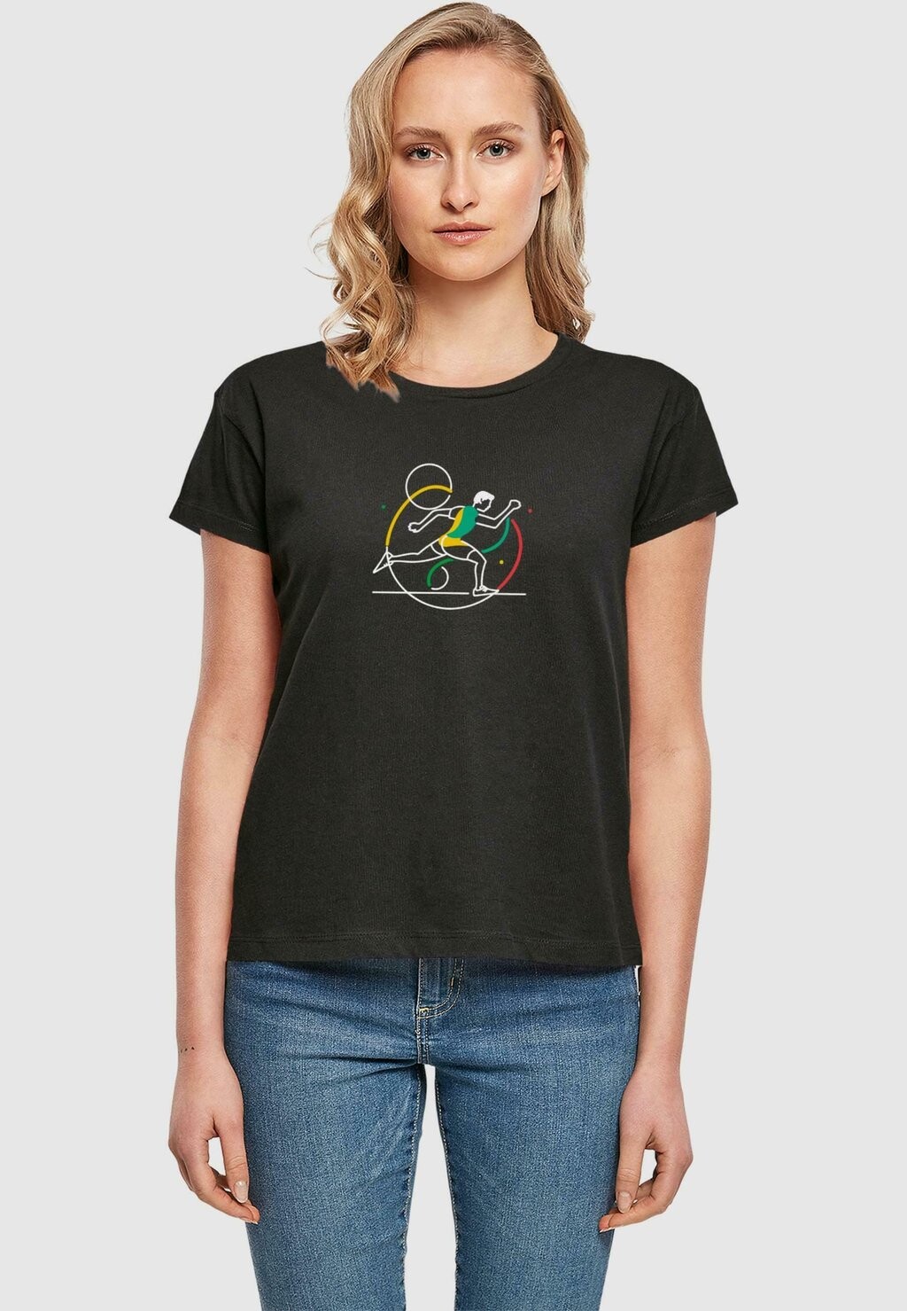 

Футболка с принтом CHAMPION TEE Merchcode, черный