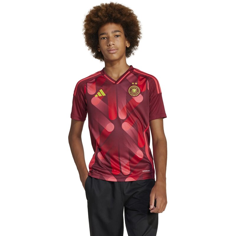 Футболка женской детской сборной DFB 25 для выездной игры Adidas, цвет tecobu — фото 3